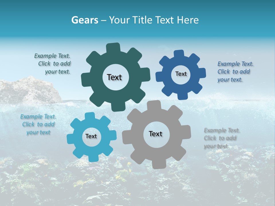 Aquarium Goggles Paradise PowerPoint Template