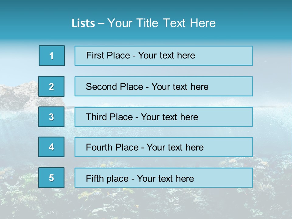Aquarium Goggles Paradise PowerPoint Template