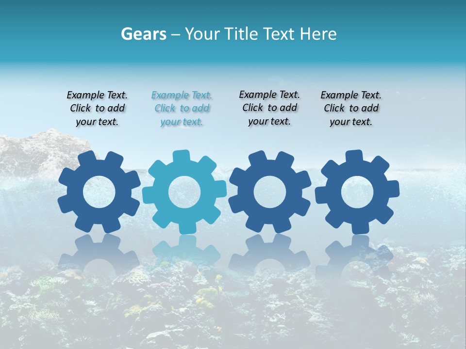 Aquarium Goggles Paradise PowerPoint Template