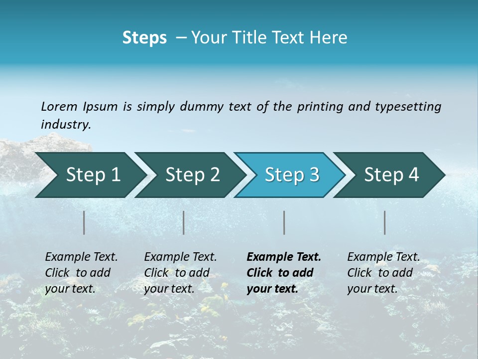 Aquarium Goggles Paradise PowerPoint Template