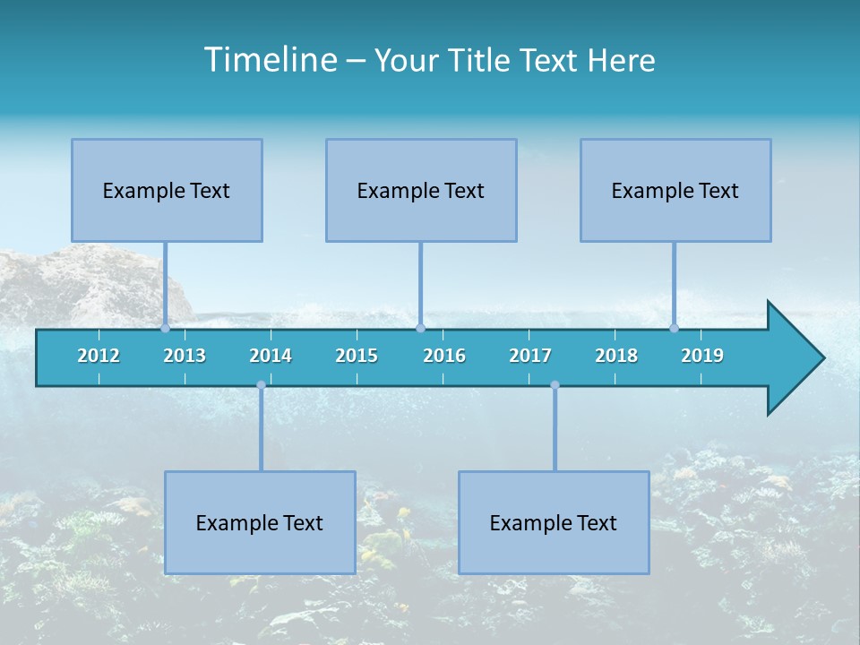 Aquarium Goggles Paradise PowerPoint Template