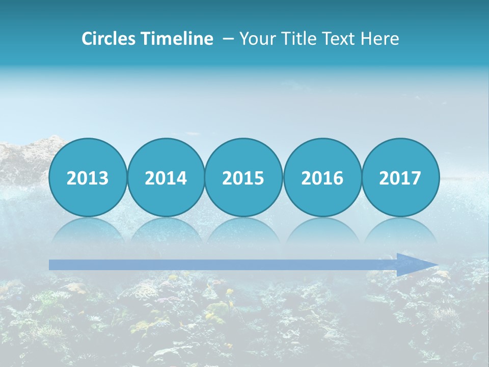 Aquarium Goggles Paradise PowerPoint Template