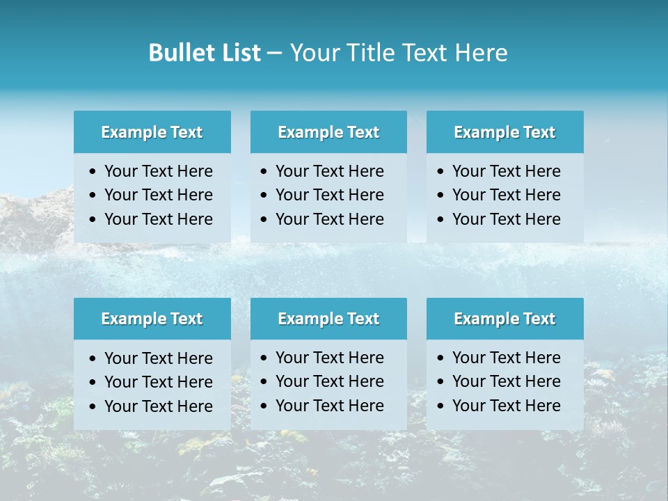 Aquarium Goggles Paradise PowerPoint Template