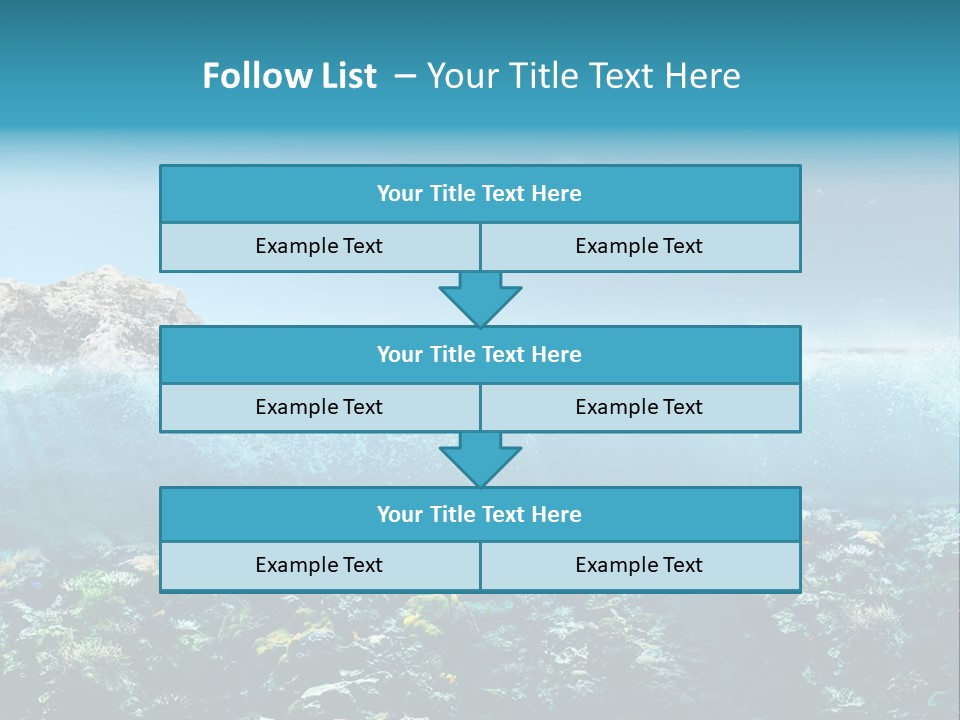 Aquarium Goggles Paradise PowerPoint Template