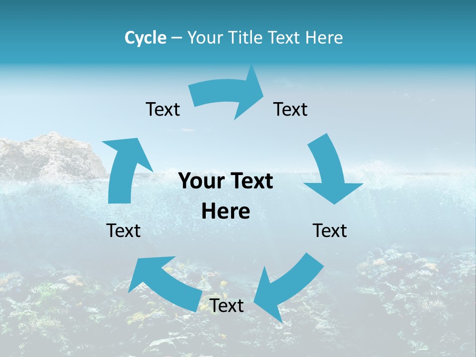 Aquarium Goggles Paradise PowerPoint Template