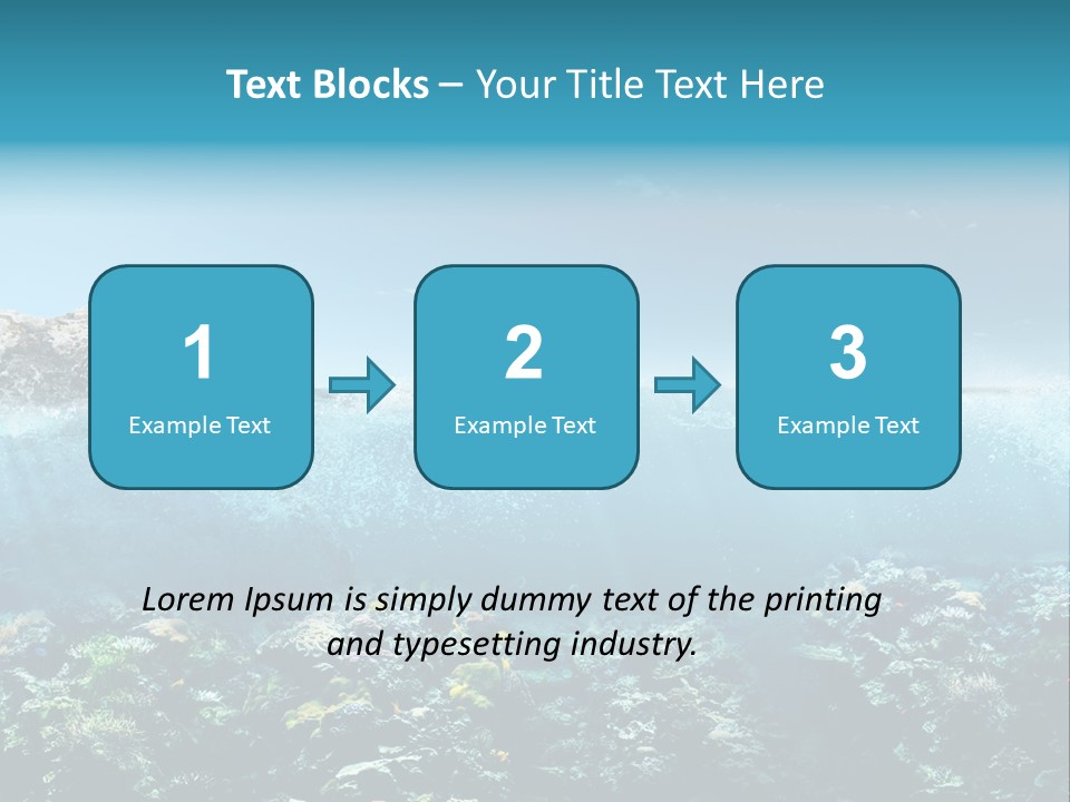 Aquarium Goggles Paradise PowerPoint Template
