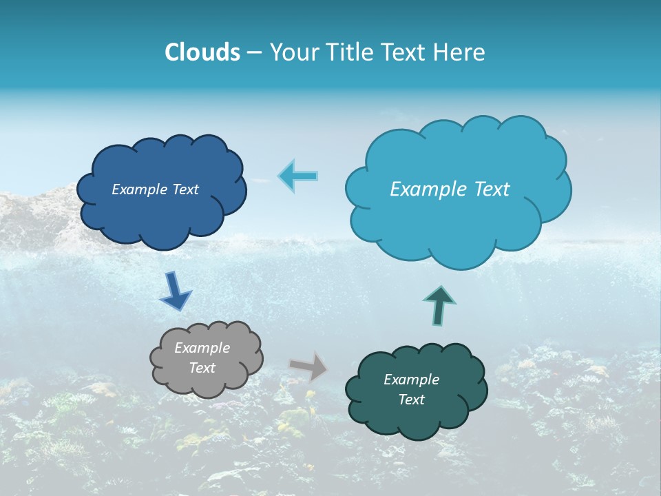 Aquarium Goggles Paradise PowerPoint Template