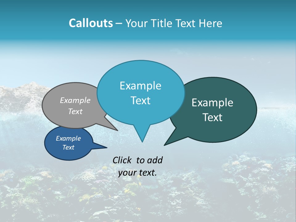 Aquarium Goggles Paradise PowerPoint Template