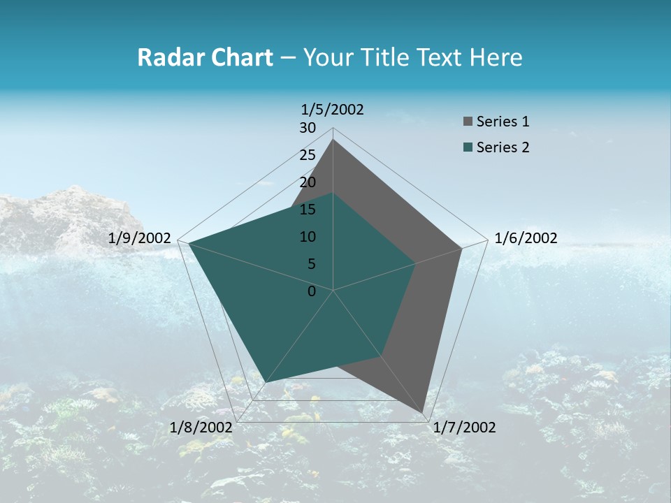 Aquarium Goggles Paradise PowerPoint Template