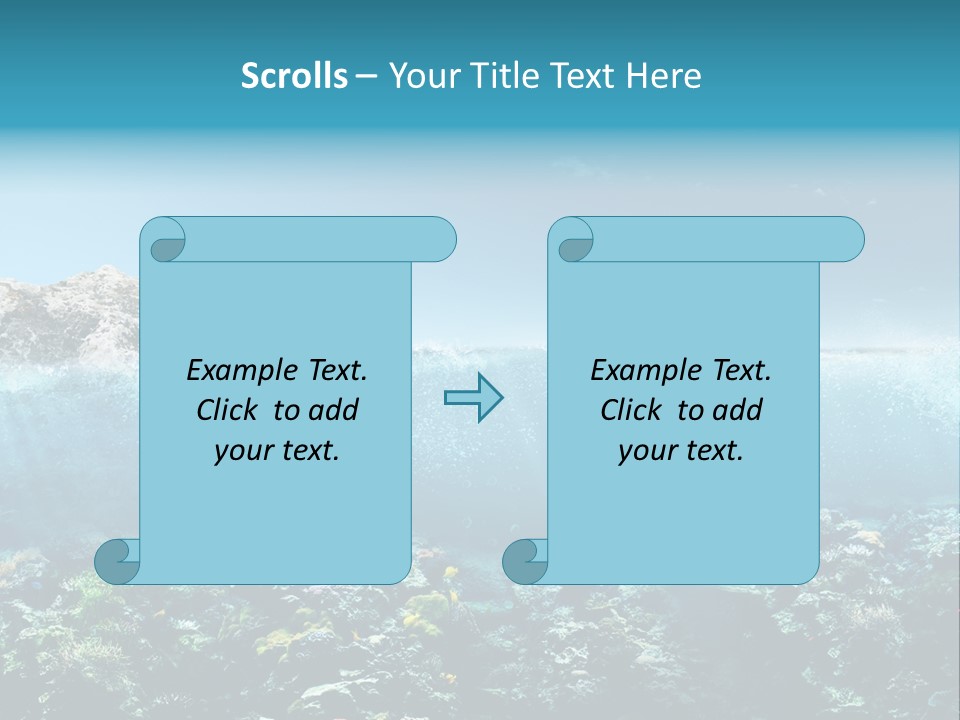 Aquarium Goggles Paradise PowerPoint Template