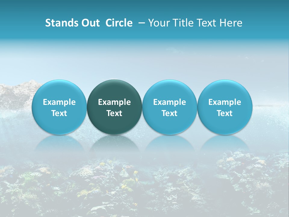 Aquarium Goggles Paradise PowerPoint Template