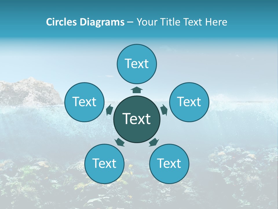 Aquarium Goggles Paradise PowerPoint Template