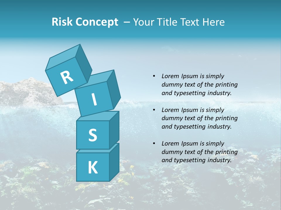 Aquarium Goggles Paradise PowerPoint Template