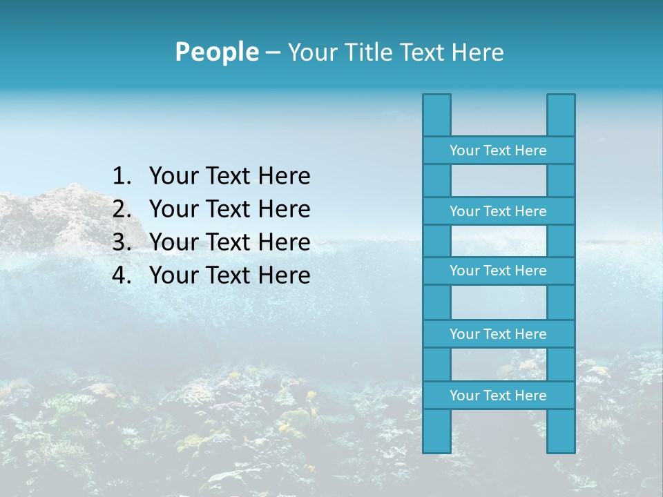Aquarium Goggles Paradise PowerPoint Template
