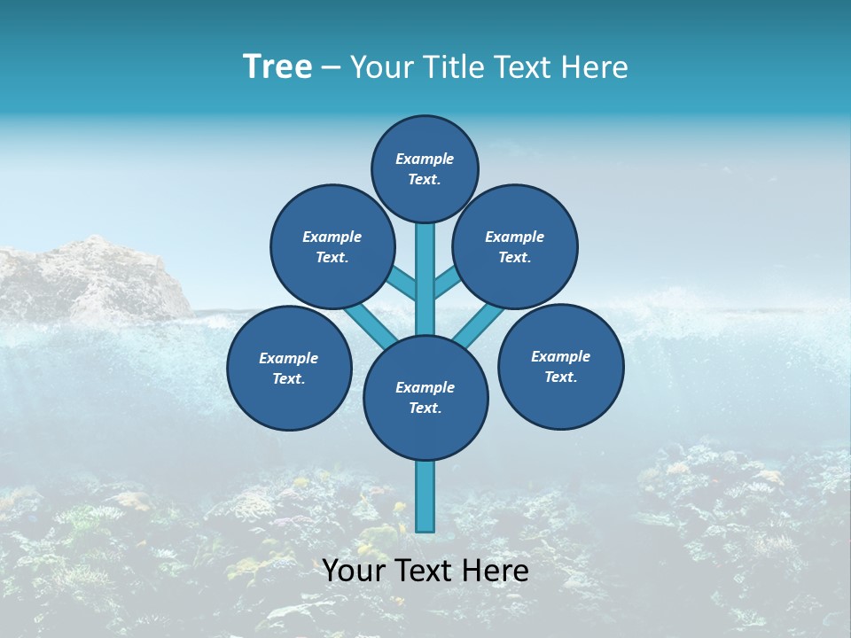 Aquarium Goggles Paradise PowerPoint Template