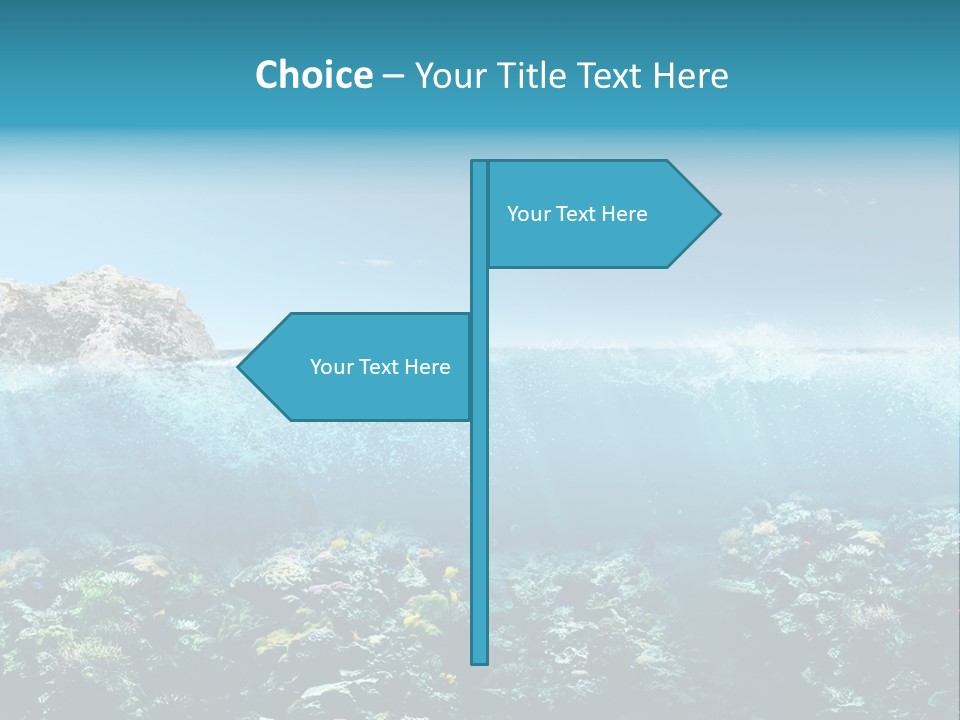 Aquarium Goggles Paradise PowerPoint Template