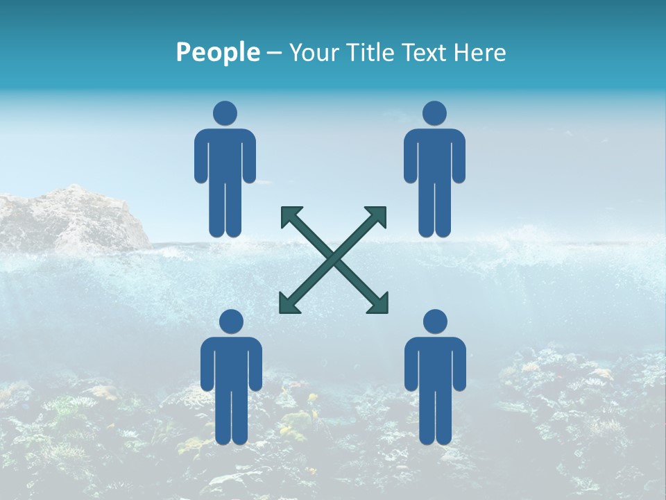 Aquarium Goggles Paradise PowerPoint Template