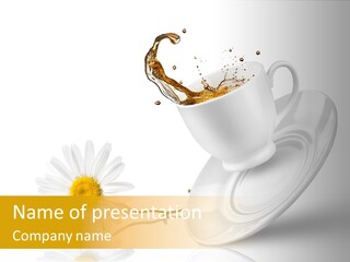 Nature Black Spill PowerPoint Template