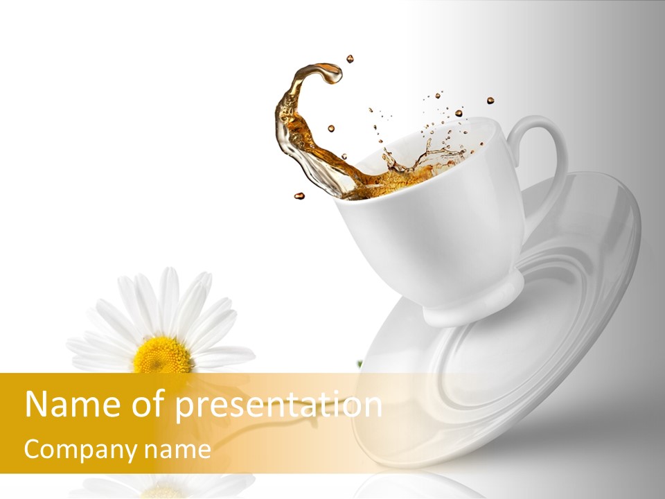 Nature Black Spill PowerPoint Template