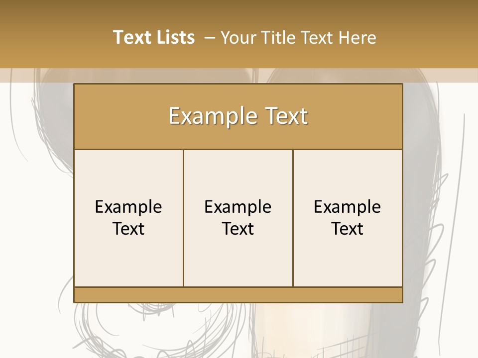 Wineglass Illustration Line Art PowerPoint Template