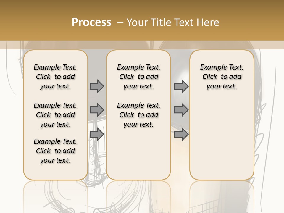 Wineglass Illustration Line Art PowerPoint Template
