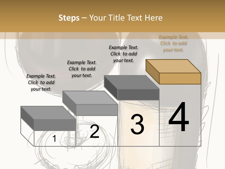 Wineglass Illustration Line Art PowerPoint Template