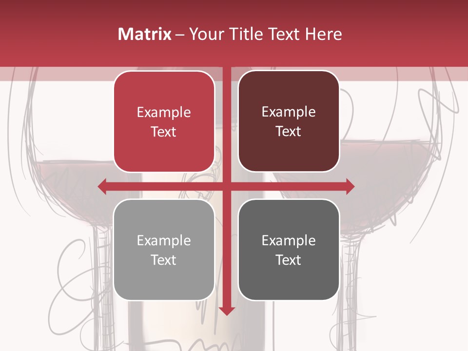 Alcohol Bottle Sketch PowerPoint Template