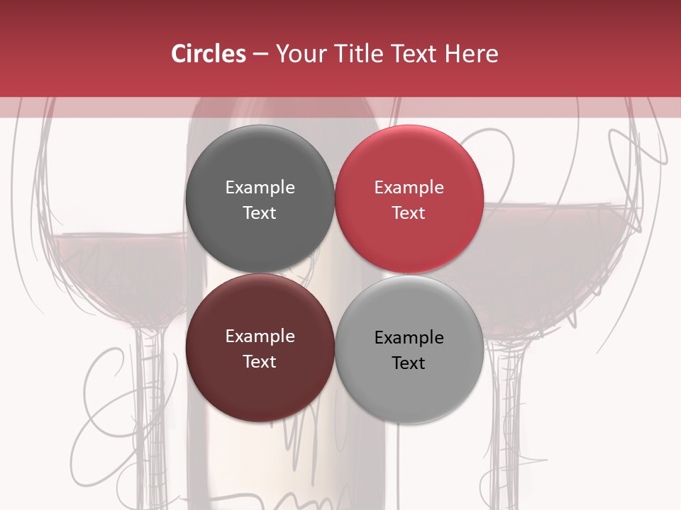 Alcohol Bottle Sketch PowerPoint Template