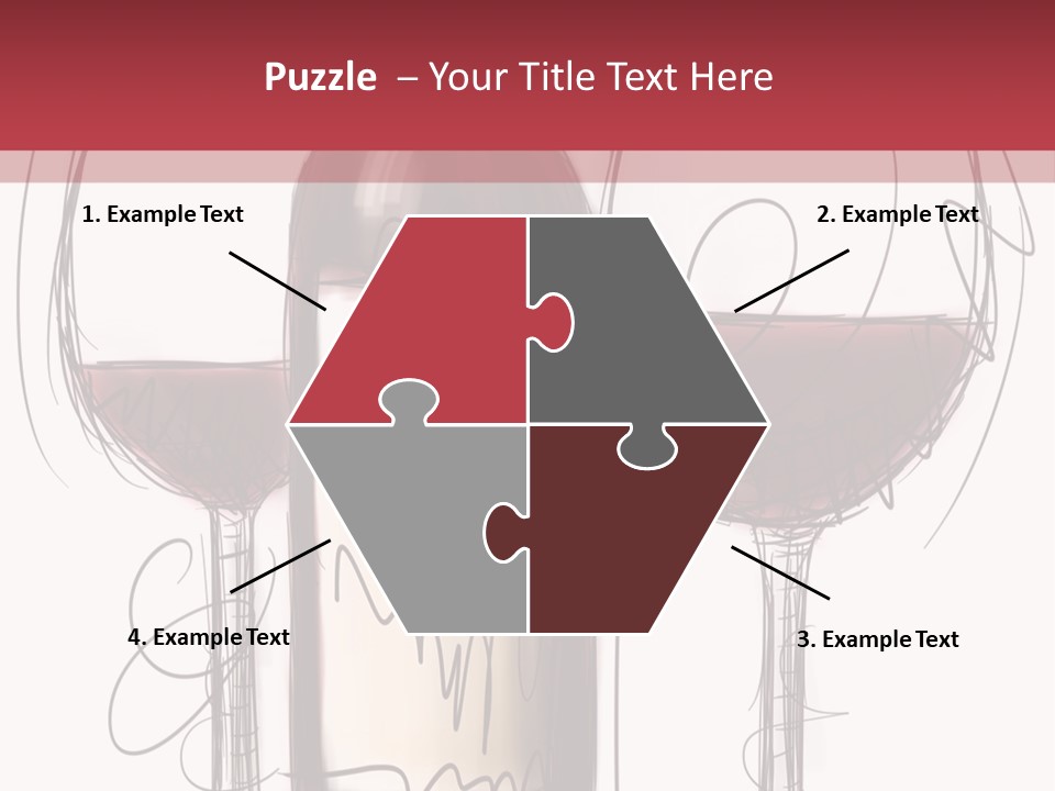 Alcohol Bottle Sketch PowerPoint Template