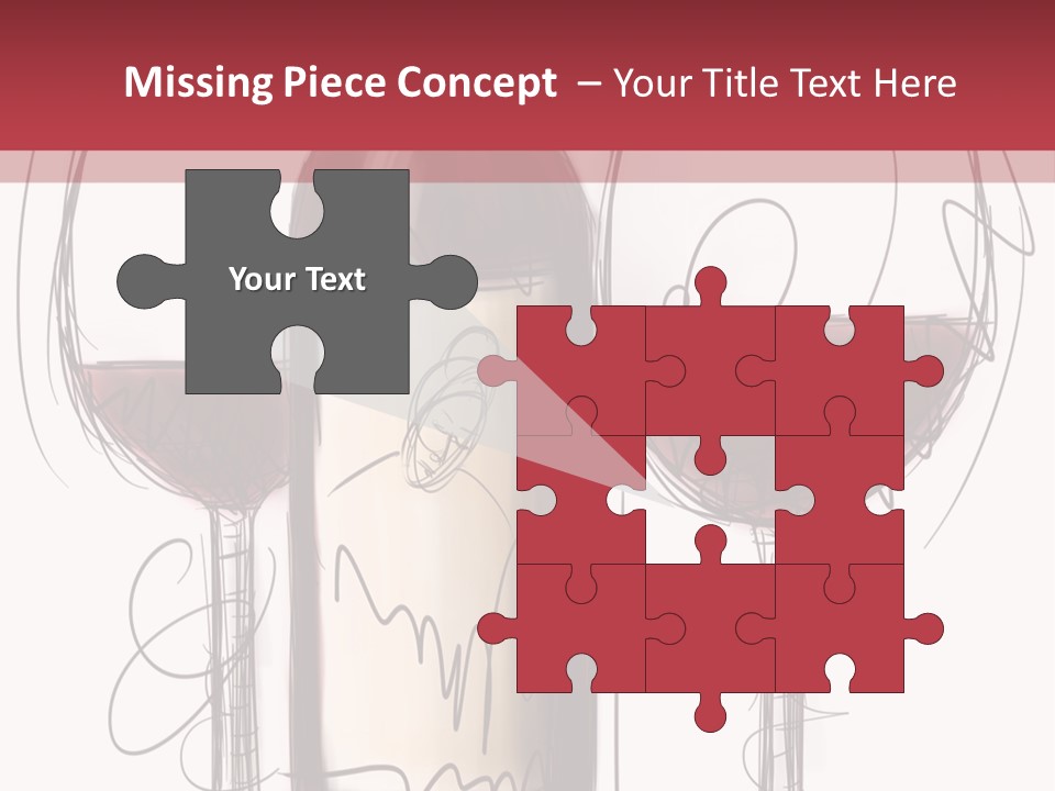 Alcohol Bottle Sketch PowerPoint Template