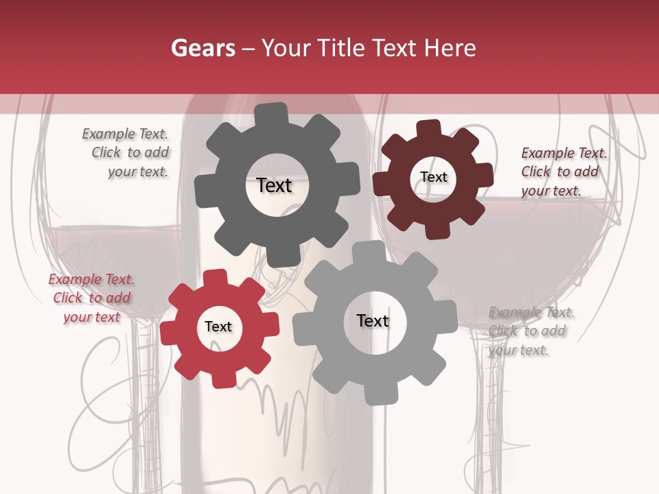 Alcohol Bottle Sketch PowerPoint Template