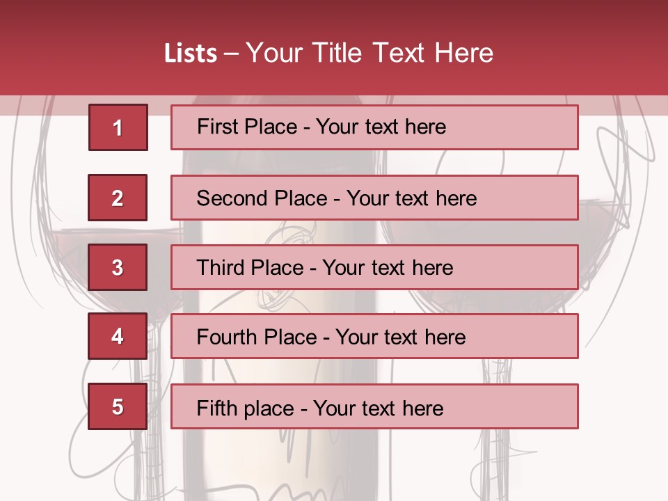Alcohol Bottle Sketch PowerPoint Template