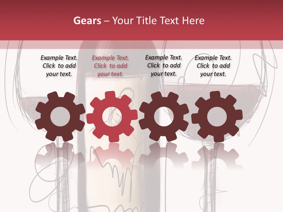 Alcohol Bottle Sketch PowerPoint Template