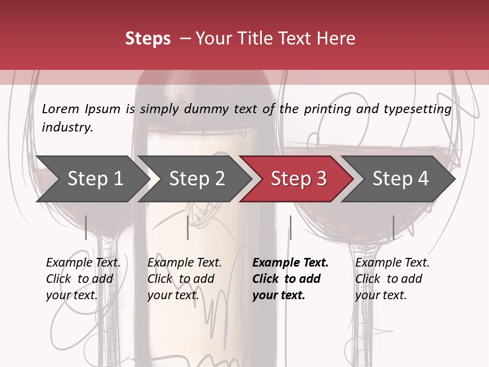 Alcohol Bottle Sketch PowerPoint Template