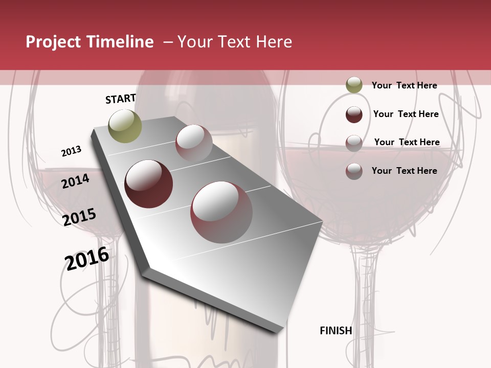 Alcohol Bottle Sketch PowerPoint Template