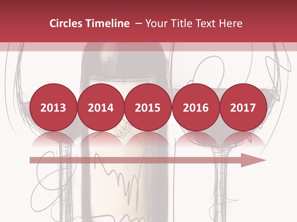 Alcohol Bottle Sketch PowerPoint Template