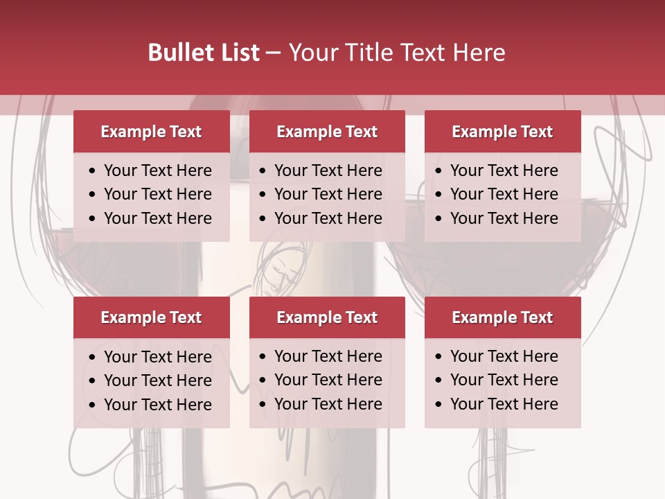Alcohol Bottle Sketch PowerPoint Template