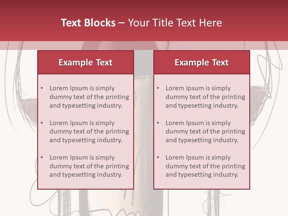 Alcohol Bottle Sketch PowerPoint Template