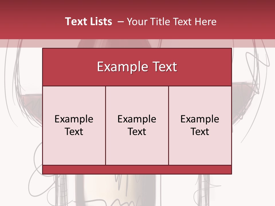Alcohol Bottle Sketch PowerPoint Template