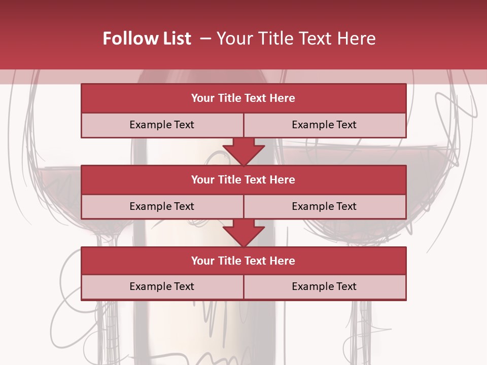 Alcohol Bottle Sketch PowerPoint Template