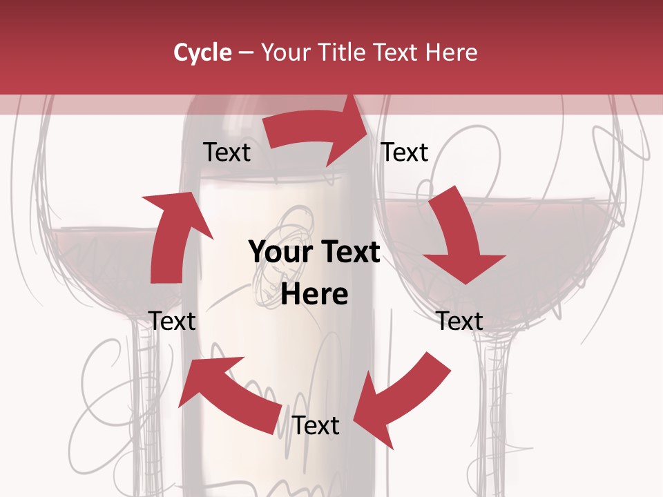 Alcohol Bottle Sketch PowerPoint Template