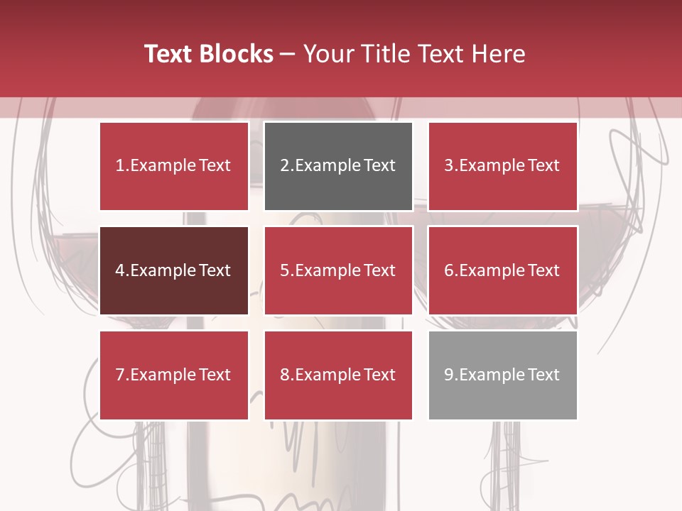 Alcohol Bottle Sketch PowerPoint Template