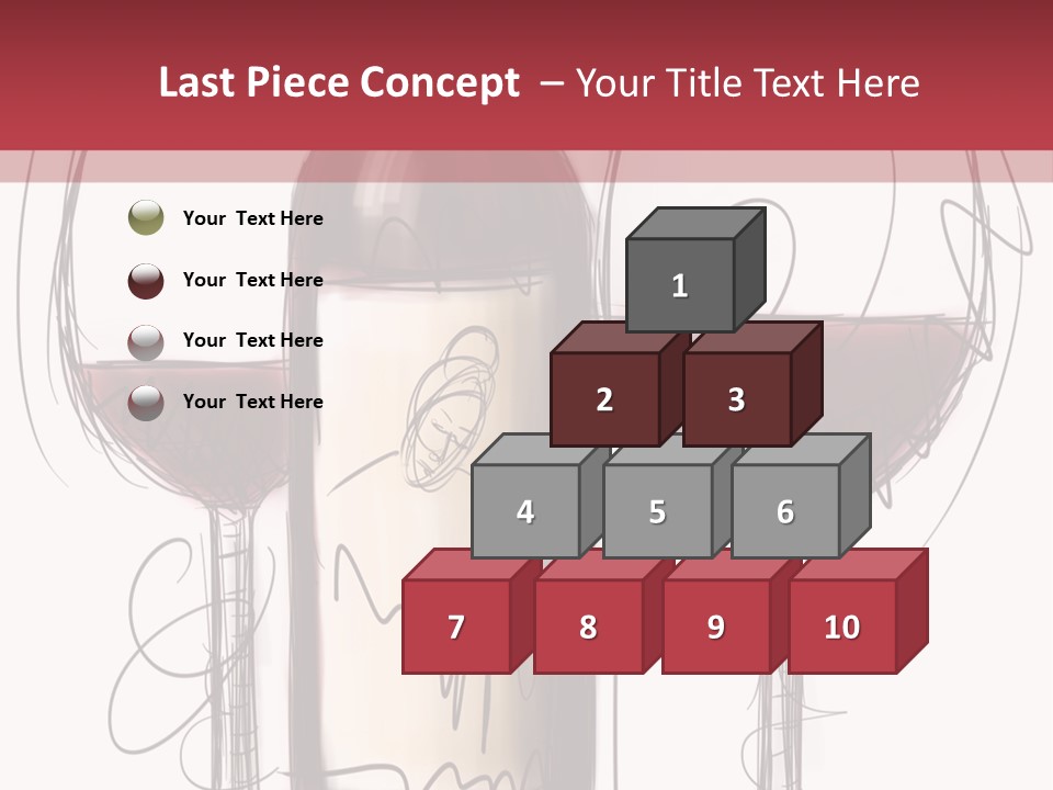 Alcohol Bottle Sketch PowerPoint Template