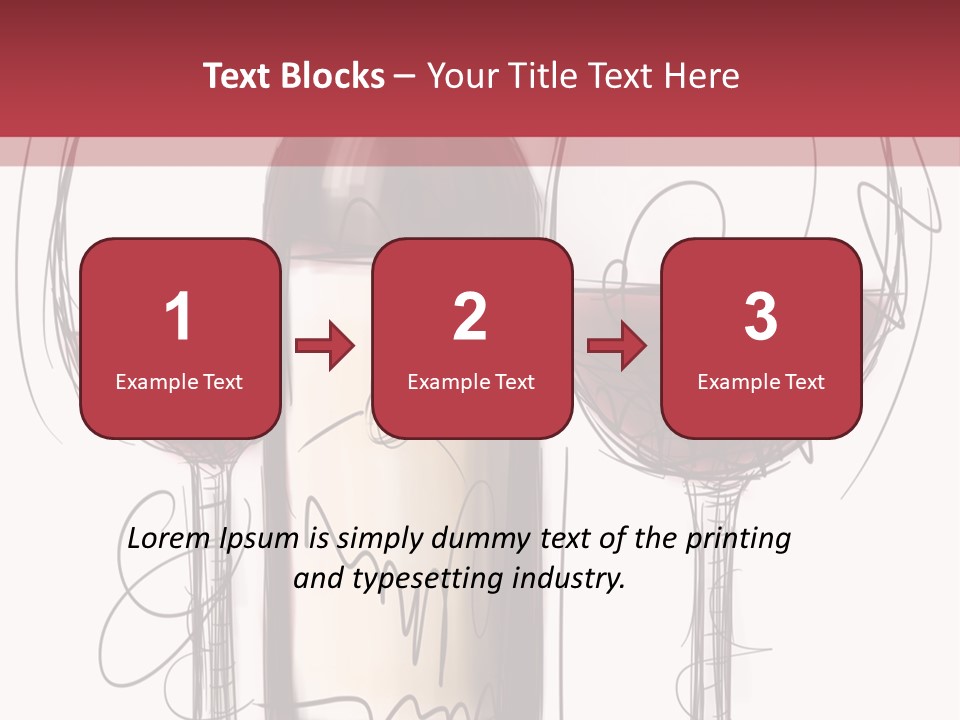 Alcohol Bottle Sketch PowerPoint Template