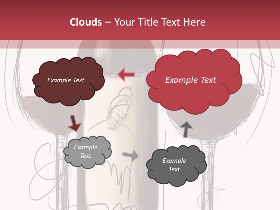 Alcohol Bottle Sketch PowerPoint Template