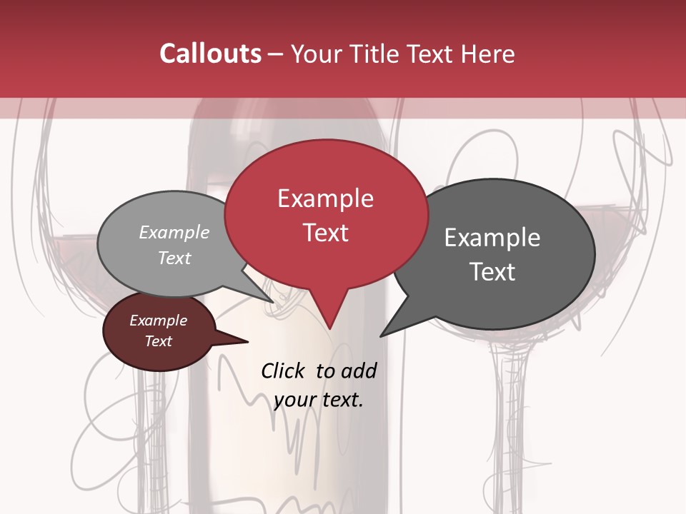 Alcohol Bottle Sketch PowerPoint Template