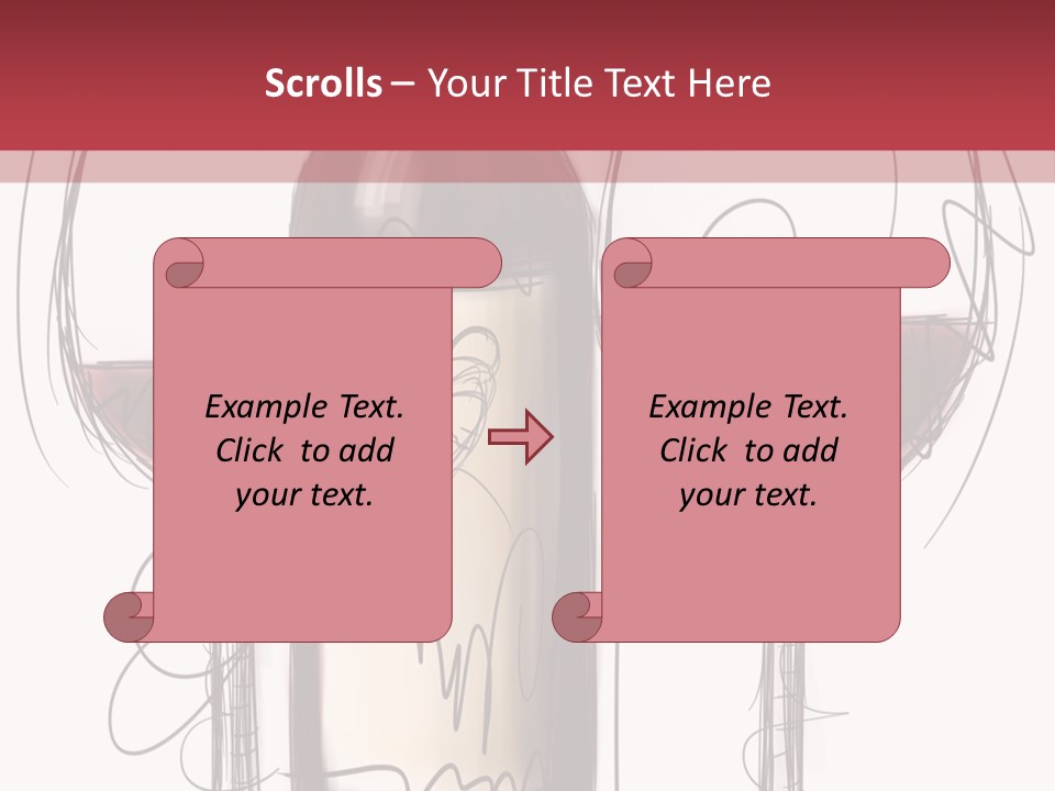 Alcohol Bottle Sketch PowerPoint Template