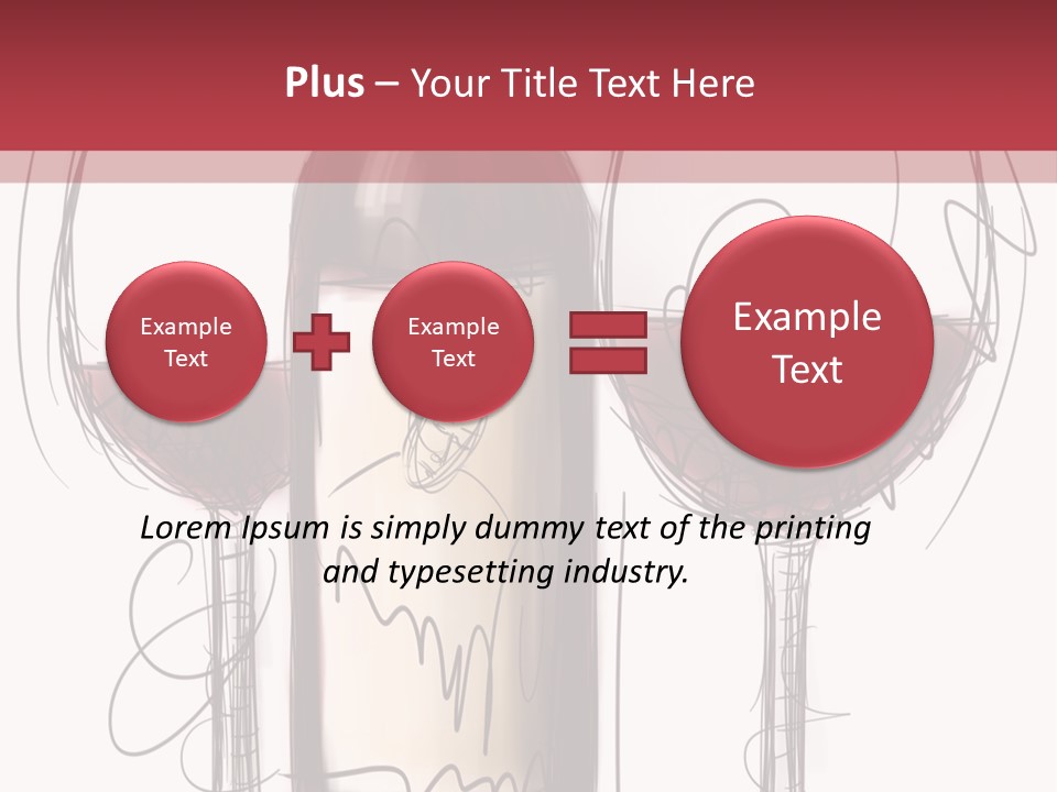 Alcohol Bottle Sketch PowerPoint Template