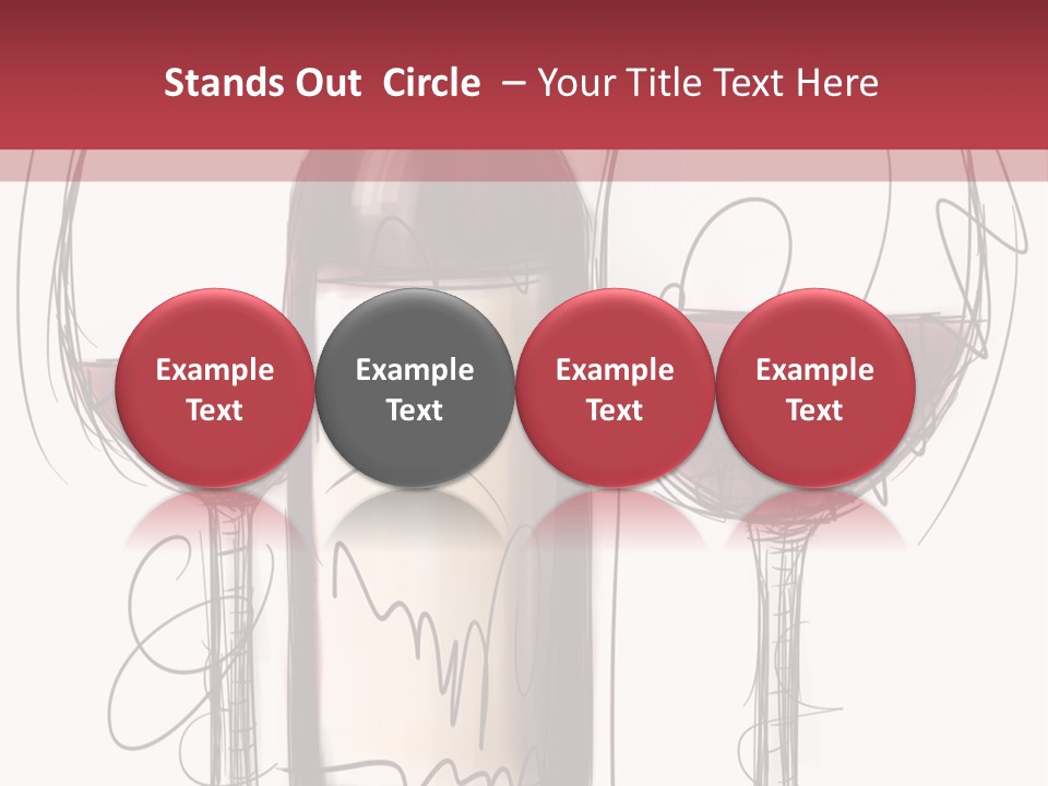 Alcohol Bottle Sketch PowerPoint Template