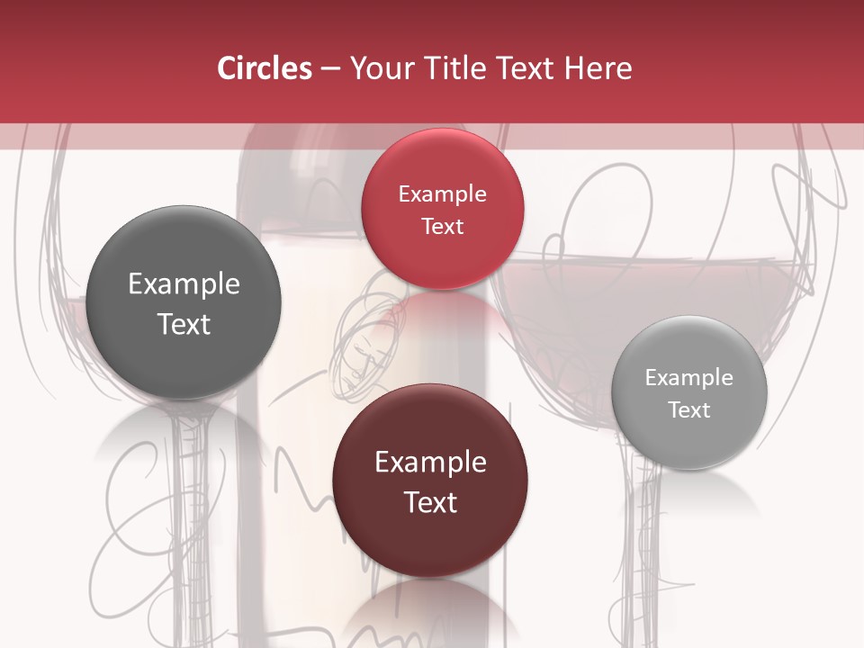 Alcohol Bottle Sketch PowerPoint Template